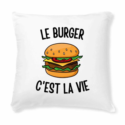 Coussin Le burger c’est la vie