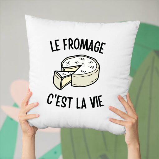 Coussin Le fromage c’est la vie