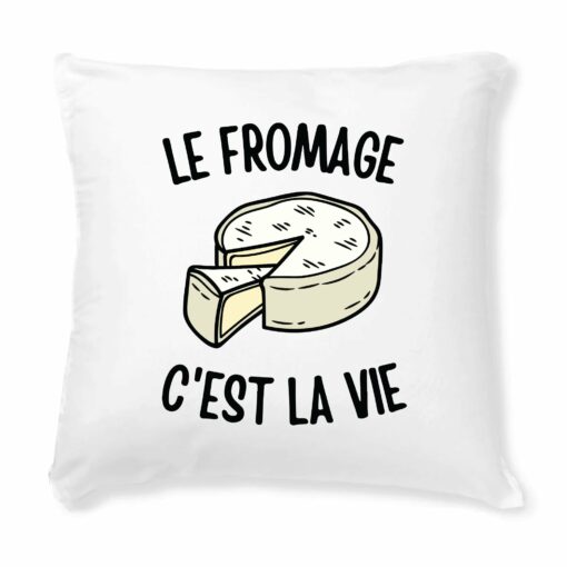 Coussin Le fromage c’est la vie