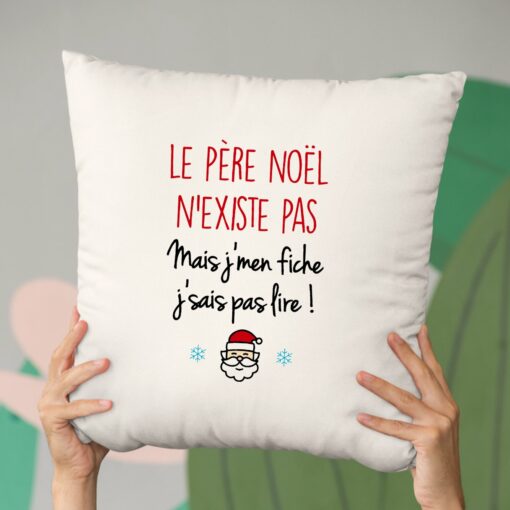 Coussin Le pere noel n’existe pas