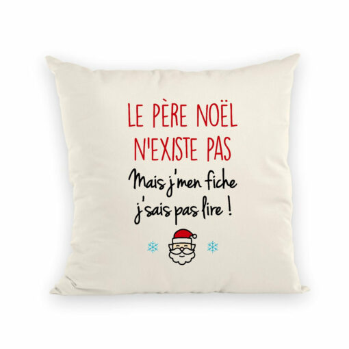 Coussin Le pere noel n’existe pas