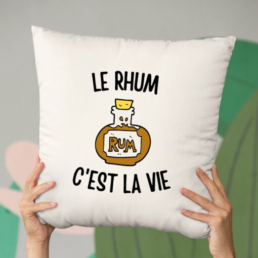 Coussin Le rhum c’est la vie