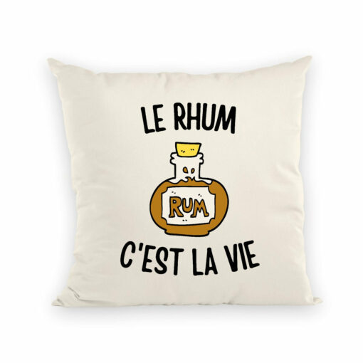 Coussin Le rhum c’est la vie