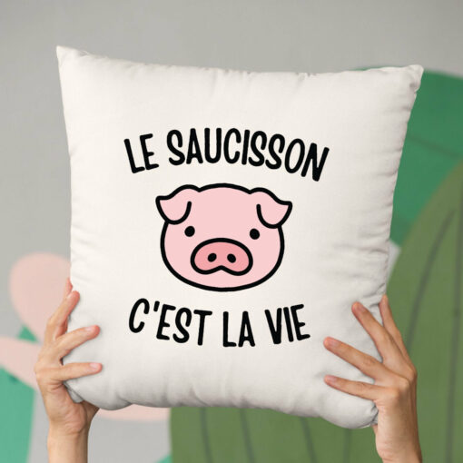 Coussin Le saucisson c’est la vie