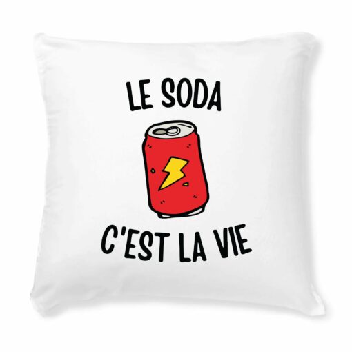 Coussin Le soda c’est la vie