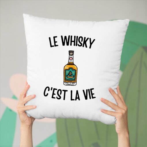 Coussin Le whisky c’est la vie