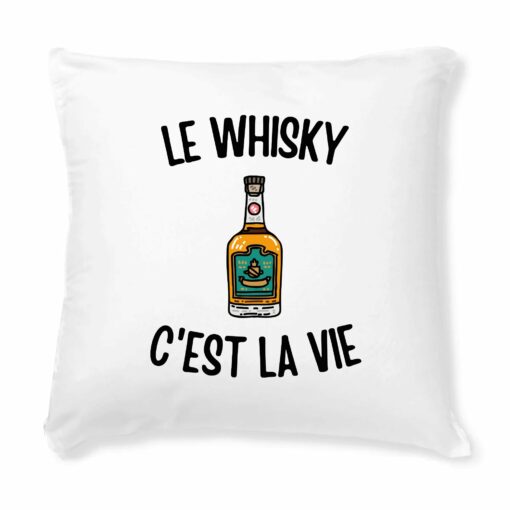 Coussin Le whisky c’est la vie