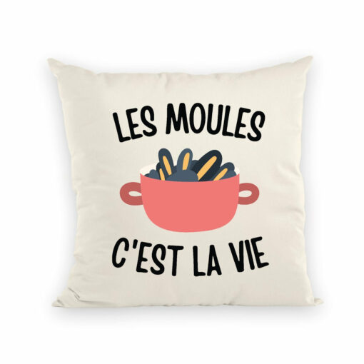 Coussin Les moules c’est la vie