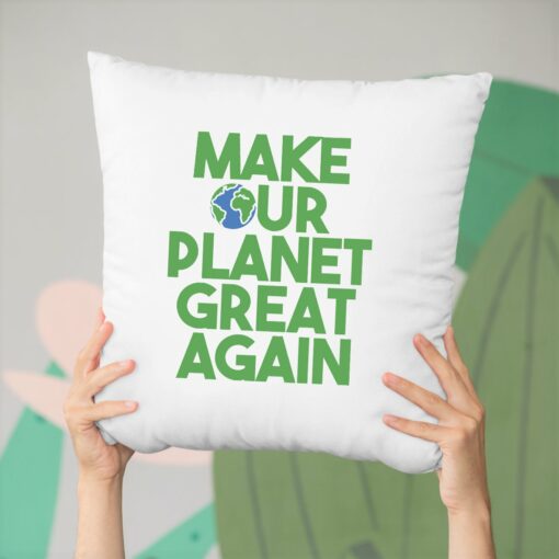 Coussin Make our planet great again