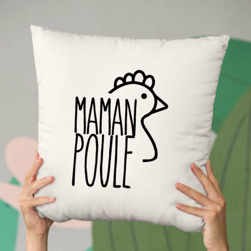 Coussin Maman poule