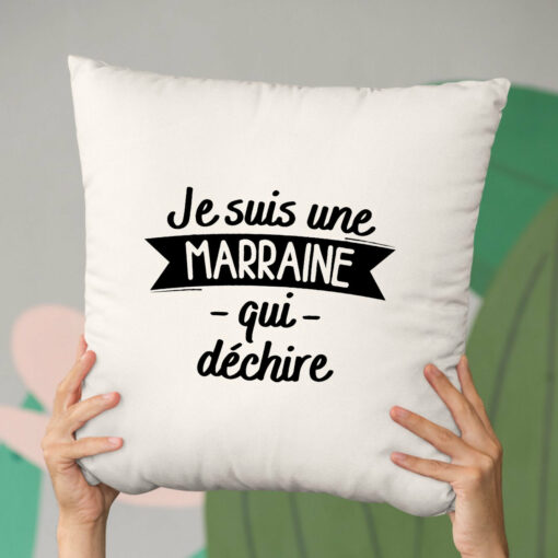 Coussin Marraine qui dechire