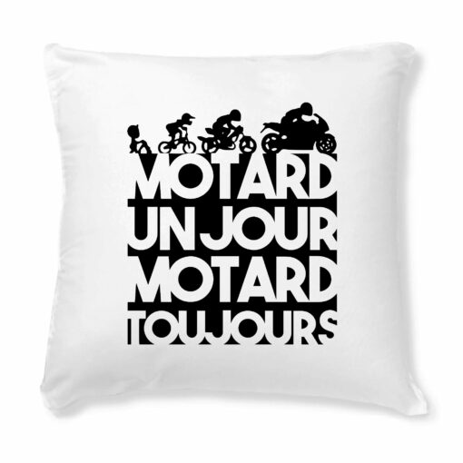 Coussin Motard un jour