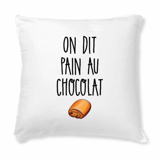 Coussin On dit pain au chocolat