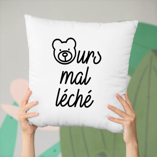 Coussin Ours mal leche