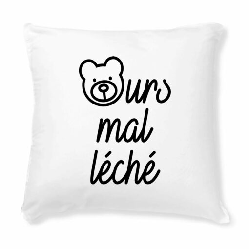 Coussin Ours mal leche