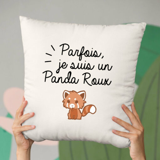 Coussin Panda roux