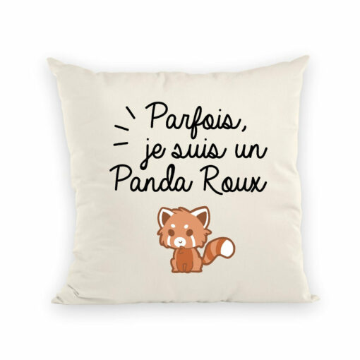 Coussin Panda roux