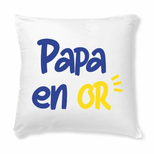 Coussin Papa en or