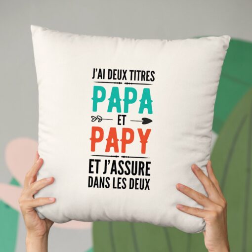 Coussin Papa et papy