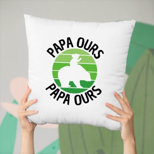 Coussin Papa ours