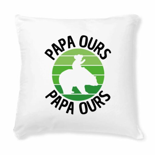 Coussin Papa ours