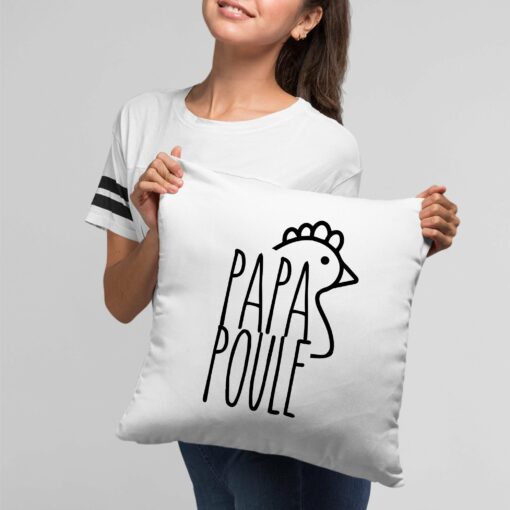 Coussin Papa poule