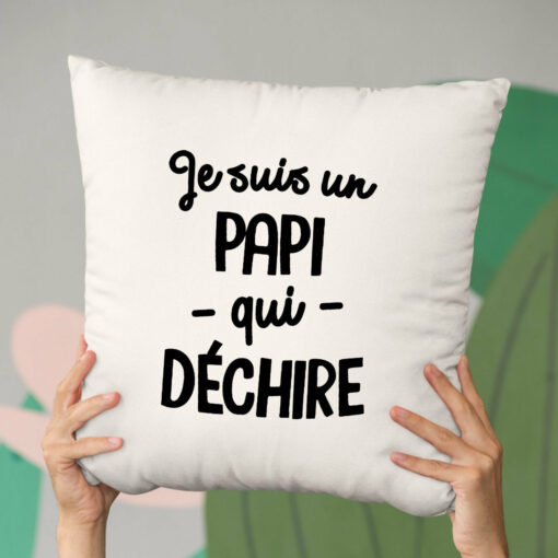 Coussin Papi qui dechire