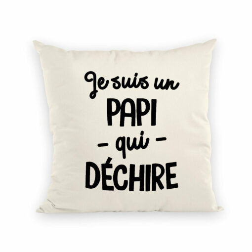 Coussin Papi qui dechire