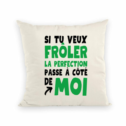 Coussin Si tu veux froler la perfection passe a cote de moi