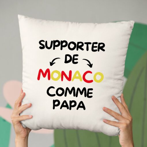 Coussin Supporter de Monaco comme papa