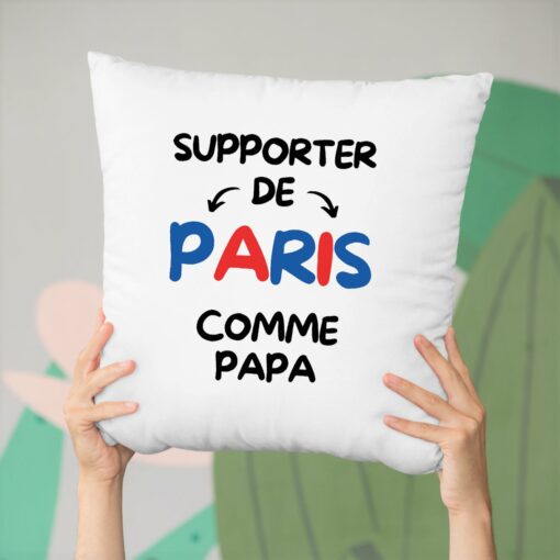 Coussin Supporter de Paris comme papa