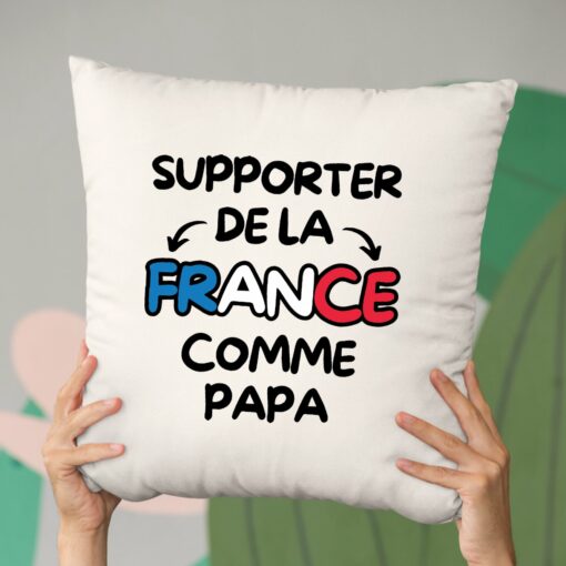 Coussin Supporter de la France comme papa