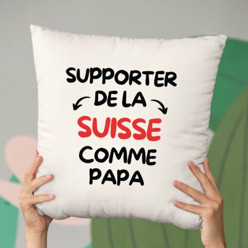 Coussin Supporter de la Suisse comme papa