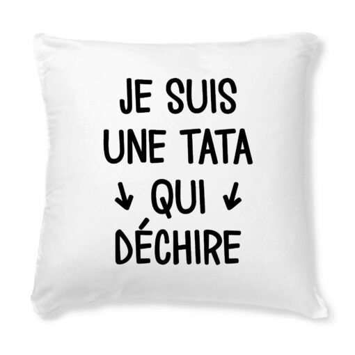 Coussin Tata qui dechire