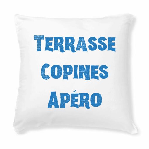 Coussin Terrasse copines apero