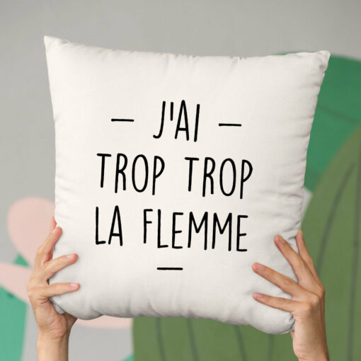 Coussin Trop la flemme