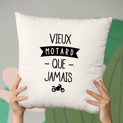 Coussin Vieux motard que jamais