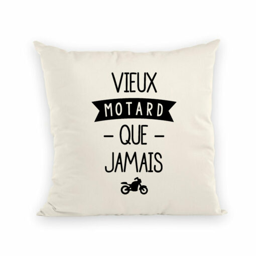 Coussin Vieux motard que jamais