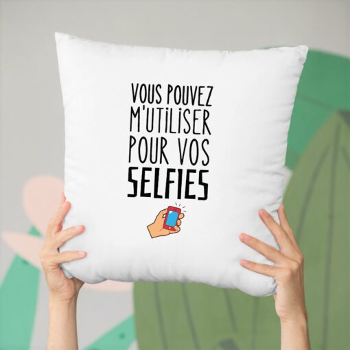 Coussin Vous pouvez m’utiliser pour vos selfies