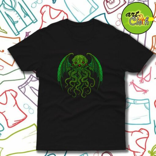 Cthulhu Head Azhmodai 2018 Funny T-Shirt