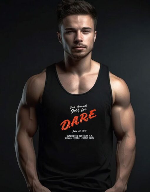 DARE Drugs Burlington Northern Golf Tank Top