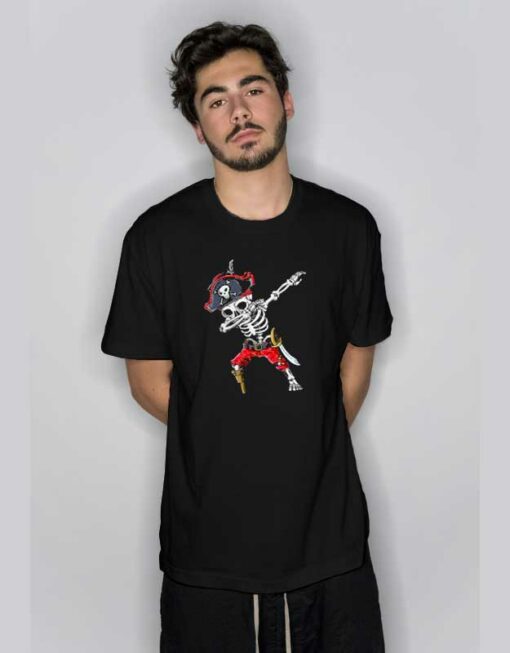 Dabbing Skeleton Pirate T Shirt