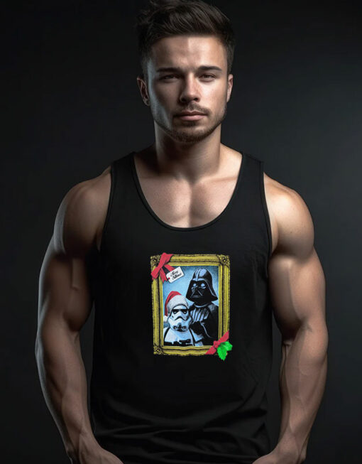 Darth Vader Storm Troopers Xmas Movie Tank Top