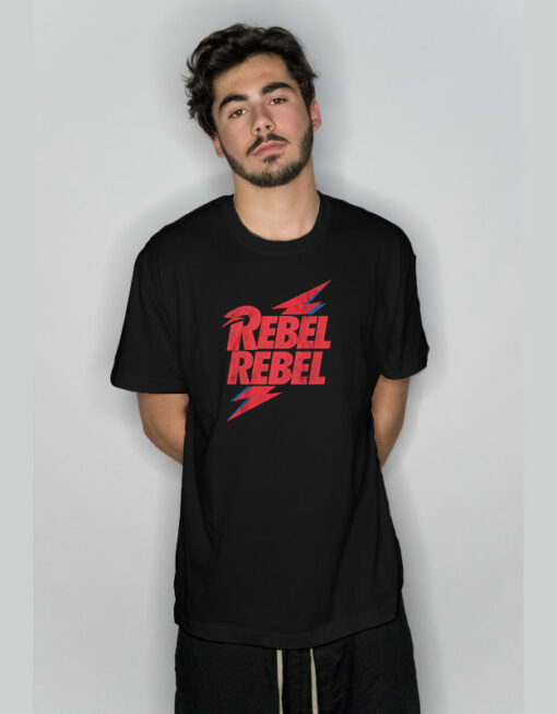 David Bowie Rebel Rebel Logo T-Shirt