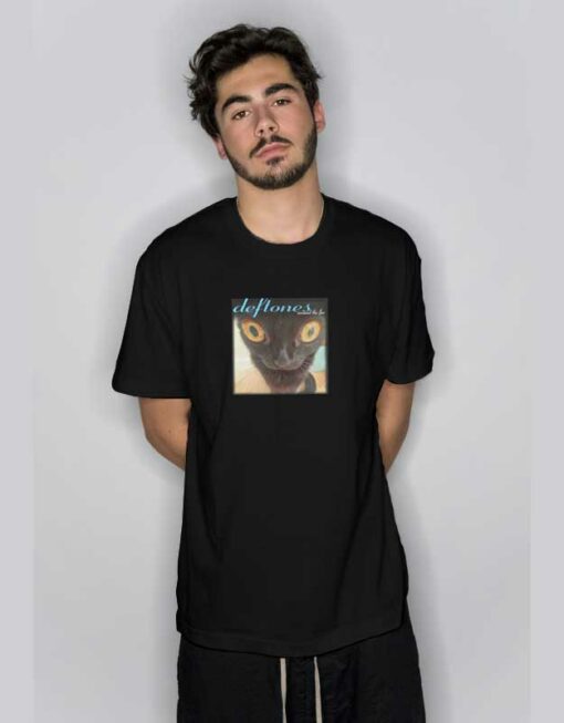 ‎Deftones Around The Fur Cat  T Shirt