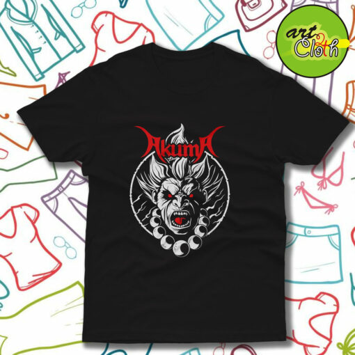 Devil Fighter Akuma Havy Metal T-Shirt