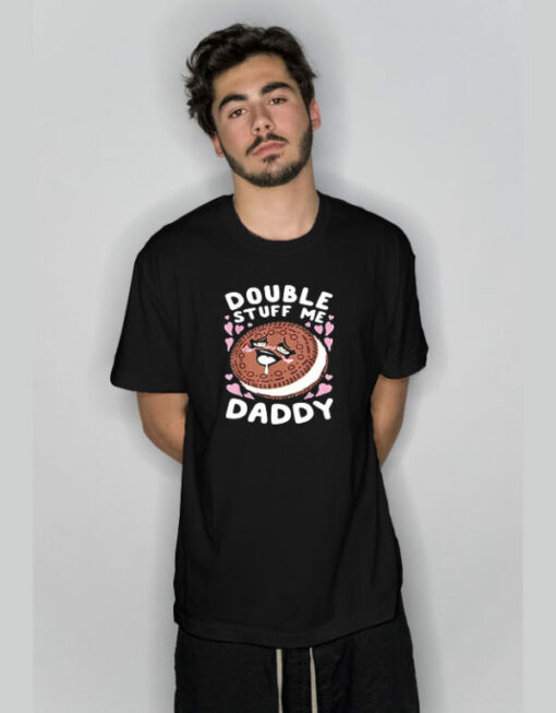 Double Stuff Me Daddy Ahegao Face T-Shirt