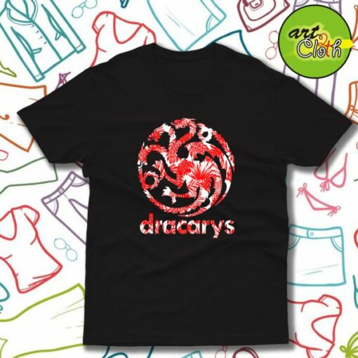 Dracarys Flower Art T-Shirt