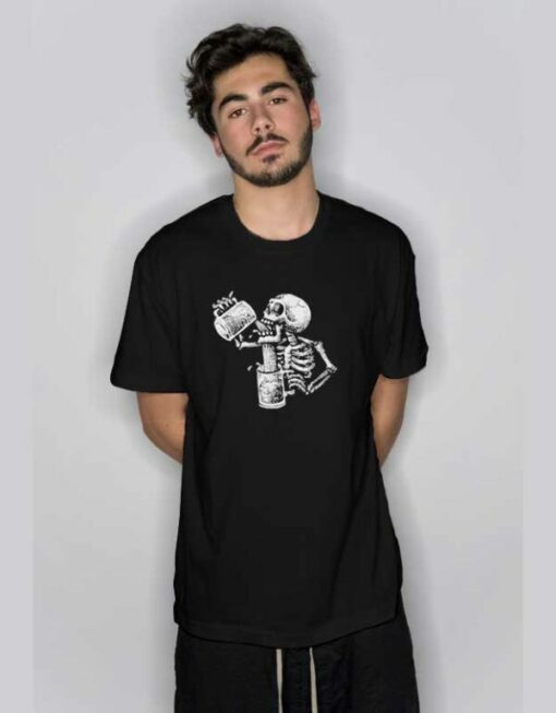 Drunk Skull Classic T Shirt