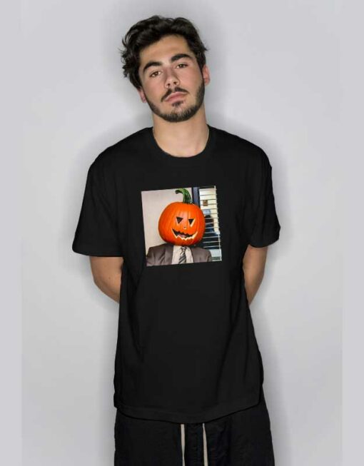 Dwight Pumpkin Head T Shirt